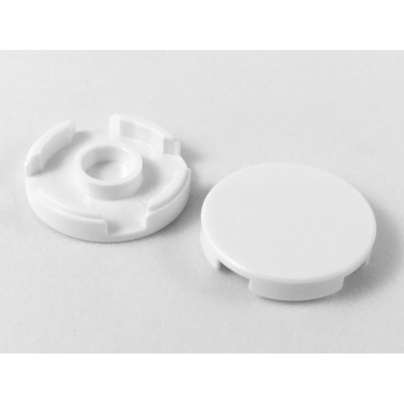 Tegel, Rond 2x2 White